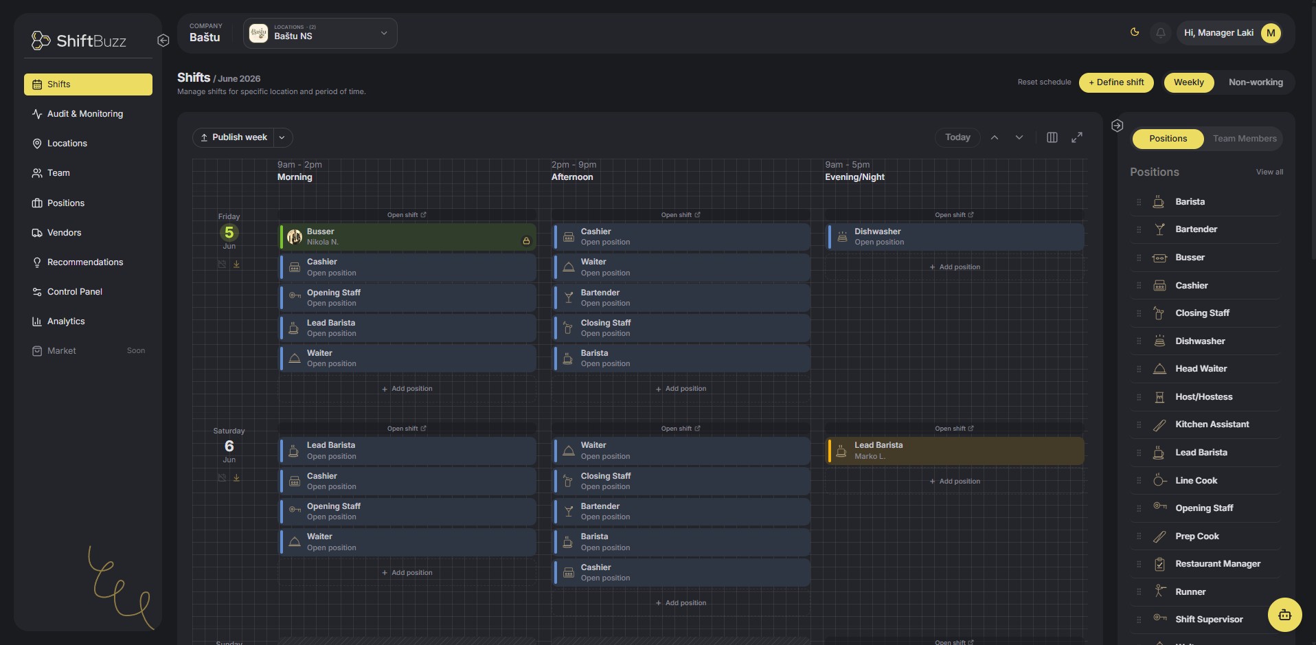 Open Shift Marketplace