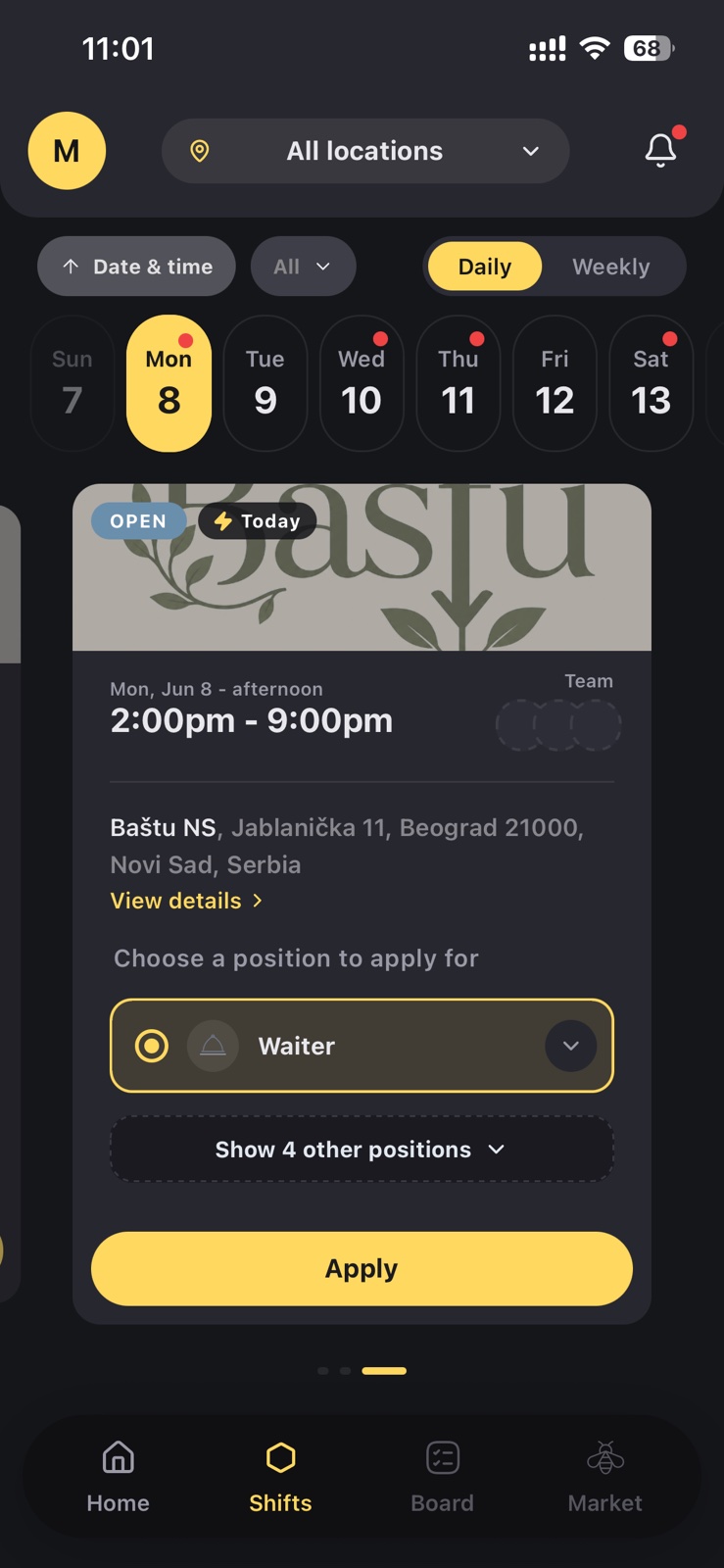 Open Shift Marketplace
