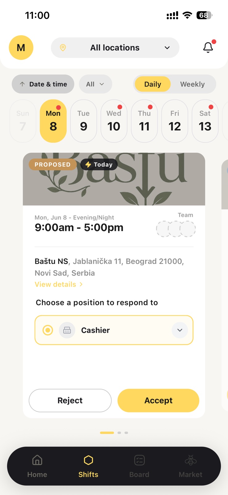 Two-way scheduling